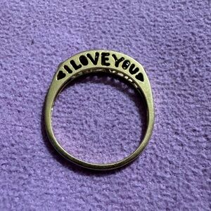 10K gold and diamond ring